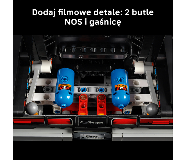 LEGO TECHNIC 42231 Samochód Fast and Furious Dodge Charger R/T - 1529761 - zdjęcie 7